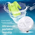 thumbnail image 2 of Yesbay Mini Washing Machine Rotating Ultrasonic Turbine Washer with USB Cable,White, 2 of 5