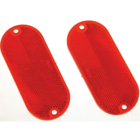 UPC 029069002077 product image for Hy-Ko CORB-7R Self-Adhesive Oval Safety Reflector 4-3/8 in L, Break Resistant Pl | upcitemdb.com