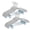 Gray-20 Pack, variant on Clothes Hangers Gray 20 Pack Adjustable Clip Non-Slip Organizer for Pants Skirts Blouses Dresses