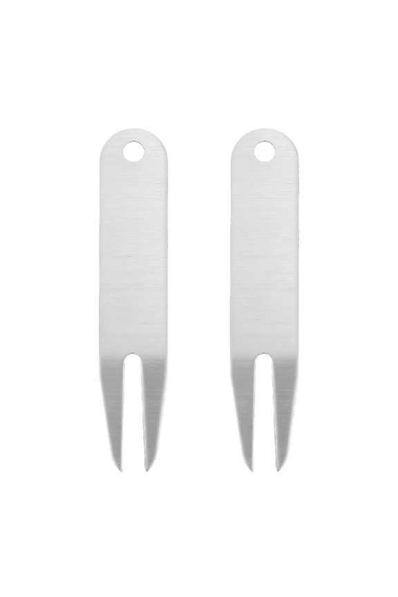 4 Pcs Golf Fork Tool Divot Portable Golfs Supplies Repair Stainless Steel Forks