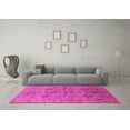 thumbnail image 3 of Ahgly Company Indoor Round Oriental Pink Industrial Area Rugs, 8' Round, 3 of 4