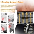 thumbnail image 6 of COMFREE Neoprene Sauna Waist Trainer Corset Sweat Belt for Men Weight Loss Body Shaper Compression Trimmer Workout Fitness Fat Burner Back Support, 6 of 8