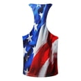 thumbnail image 5 of Sngxgn Mens Shirt Workout Sport Gym Running Sleeveless Vest Active Tank Tops Casual(Blue,XL), 5 of 5