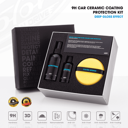 Color N Drive Car Ceramic Coating Kit 50 ml-9H Sealant Color Protection Against Scratches, Stains, Chipping And UV (Best Car Wax For Uv Protection)