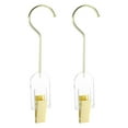 thumbnail image 1 of Unique Bargains 2Pack Alloy Multipurpose Hanging Clips Portable Drying Clothes Clip, 305mm Gold, 1 of 6