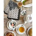 thumbnail image 4 of Retro Flowers Kitchen Dish Towels for Drying Dishes Set of 2, Boho Ethnic Retro Abstract Florals Grid Waffle Weave Microfiber Hand Tea Bathroom Towels Quick Dry & Absorbent Towel 15.7x23.6, 4 of 7