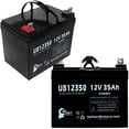 thumbnail image 1 of 2x Pack - Pride LEGEND SCOOTER Battery Replacement - UB12350 Universal Sealed Lead Acid Battery (12V, 35Ah, 35000mAh, L1 Terminal, AGM, SLA), 1 of 4
