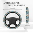 thumbnail image 7 of Picia Pastel Abstract Fluid Art Car Steering Wheel Cover, Non-Slip, Breathable, Universal 15 inch, 7 of 7