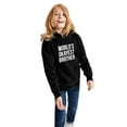 thumbnail image 2 of Worlds Okayest Brother Sweatshirt Funny Shirts Big Brother Sister Gift Hoodie Black, 2 of 6
