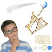 Wooden Construction Science Project Kit - 3D Mechanical Models Assembly for Educational DIY Arts & Crafts Toys