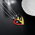 thumbnail image 3 of Juego de 2 collares de Deadpool y Wolverine con los mejores amigos, llavero con colgante de corazón dividido a juego para fans, accesorios de regalo., 3 of 6