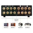 thumbnail image 2 of Douk Audio VU3 Dual Analog VU Meter, 2-Way Amplifier/Speaker Switch, Audio Switcher Box with DB Panel Display, 2 of 9