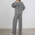 thumbnail image 4 of Women'S 2 Piece Lounge Outfits - Long Sleeve Sweatshirt With Jogger Pants Set Matching Sets Women Clothing Womens Fall Sets, 4 of 4