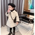thumbnail image 5 of Generic Children'S Warm Woolen Overcoat Toddler Kids Baby Girls Boys Solid Coat Elegant Notched Collar Double Jacket Wool Coat Trench Coat Outerwear Winter Coats For Kids With Hooded, 5 of 6