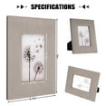 thumbnail image 2 of Tabletop Picture Frames, Decorative Gallery College Wall Frame, 5.5*3.5in, Gray, 2 of 6