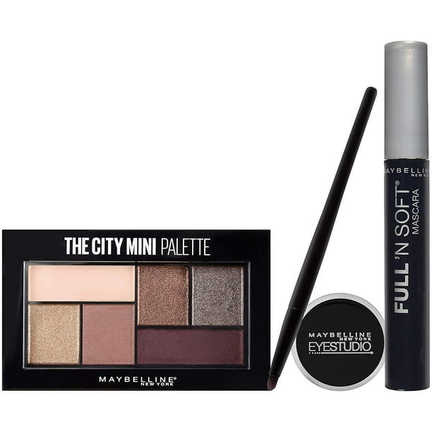Maybelline New York NY Minute Makeup Kit Eyeshadow Mascara, City Cat