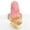 PINK, variant on Qliuoazw Wig Women's Wavy Long Curly Hair With Natural Bangs In The Center