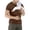 Brown,#017, variant on Kangaroo Shirt for Dad and Baby With Pouch - V Neck T-Shirt Baby Carrier,3XL