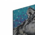 thumbnail image 2 of Luxe Metal Art 'Grey Wolf II' by Carolee Vitaletti, Metal Wall Art, 24" x 16", 2 of 8