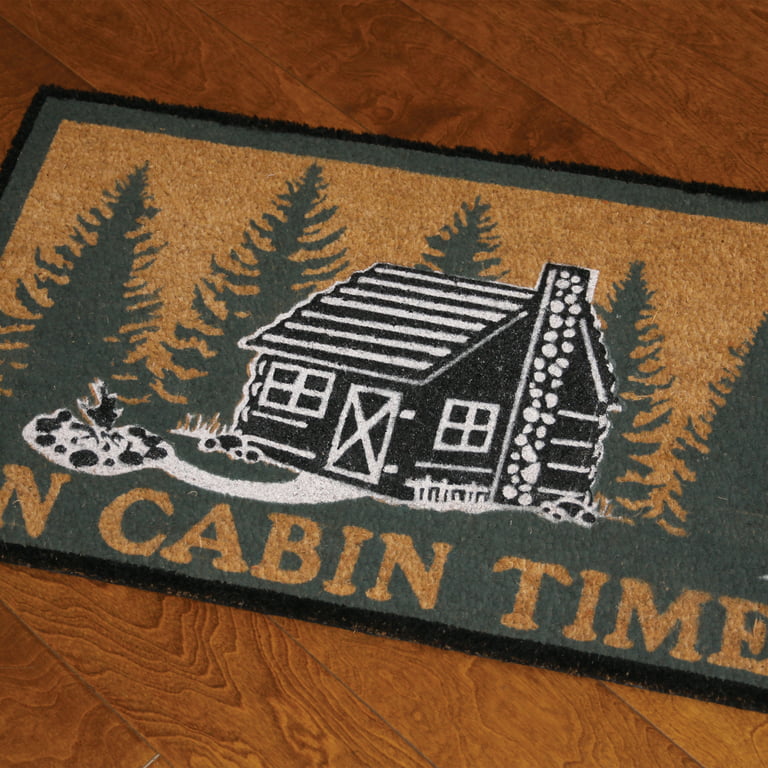 Heavy Duty Coir Welcome to the Cabin Entry Porch Door Mat Rug