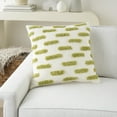 thumbnail image 4 of Nourison Life Styles Tuffed Lines Lime 18" x 18" Throw Pillow, 4 of 6
