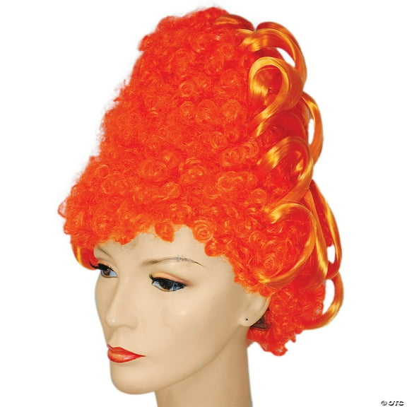 Marie Antoinette Beehive Wig Orange Tall Costume Adult Women Historical Hair