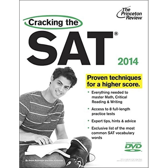 Pre-Owned Cracking the SAT with DVD, 2014 Edition (Cracking the Sat With Sample Tests on DVD) (College Test Preparation) (Cracking the Sat Premium Edition With Practice Tests) Paperback