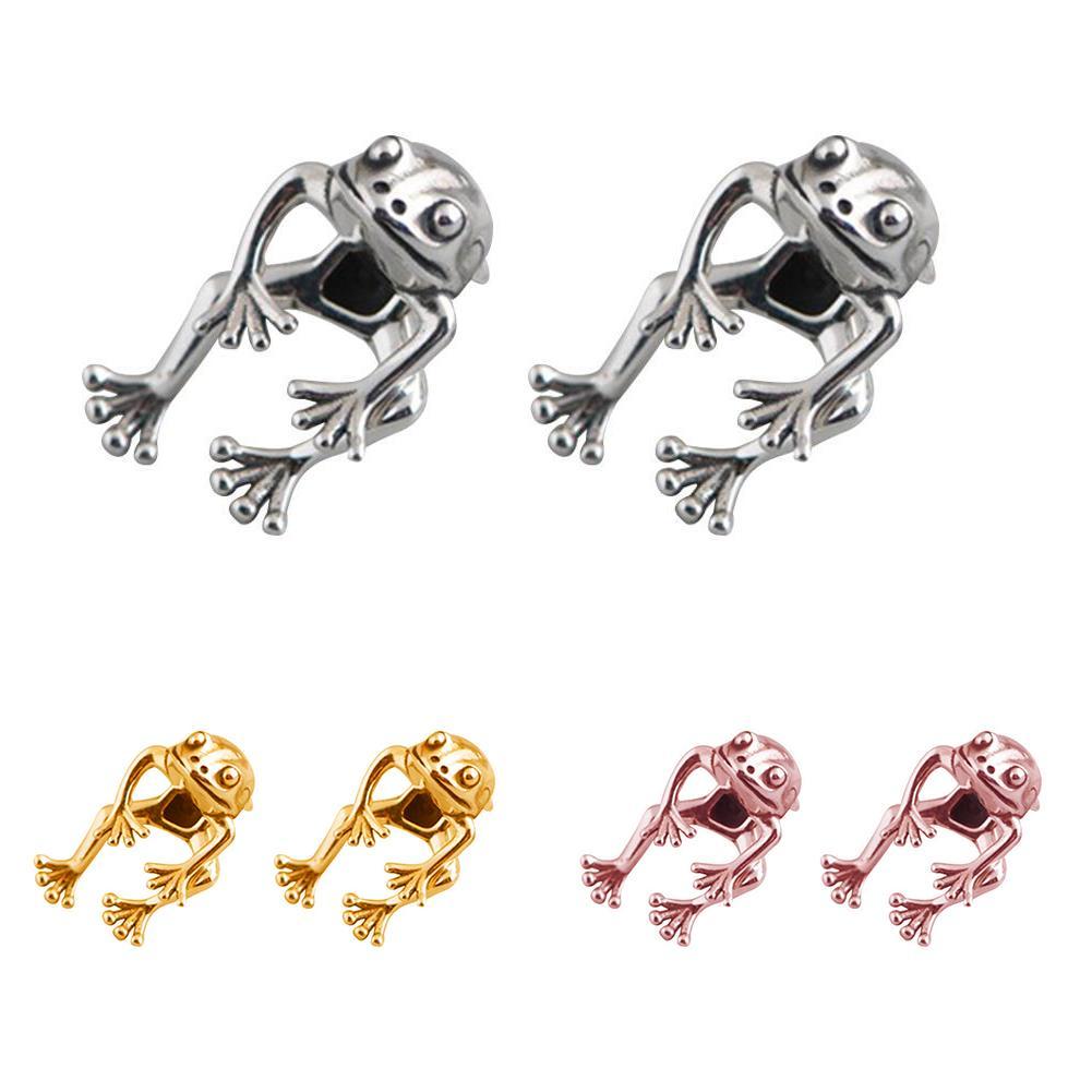 Vintage Gothic Frog Earrings Stud Earring Punk Jewelry Gifts For Women Girl Party Accessories A4E3 - image 4 of 9