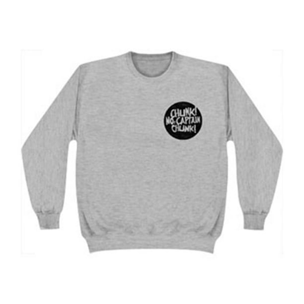 Chunk No Captain Chunk Men S Cursive Sweatshirt Grey Walmart Com