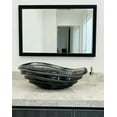 thumbnail image 2 of Transparent gray Glass Vessel Sink, Modern Vanity Bowl with Pop-Up Drain for Bathroom | LAV-FWS101, 2 of 8