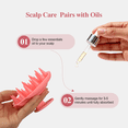 thumbnail image 6 of OKAKA Hair Scalp Massager Shampoo Brushes, 100% Food Grade Silicone, Stimulates Scalp, Promotes Hair Growth & Helps Reduce Dandruff, Wet/Dry Use( Black,Red), 6 of 7