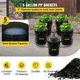 thumbnail image 3 of VEVOR Hydroponics Deep Water Culture DWC Hydroponic System 5 Gallon 5 Buckets, 3 of 9
