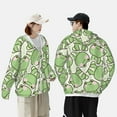 thumbnail image 6 of Fotbe Cute Frog Men's Women's UPF 50+ Sun Protection Jacket Hooded Cooling Shirt with Pockets Hiking Outdoor Performance-XX-Large, 6 of 9
