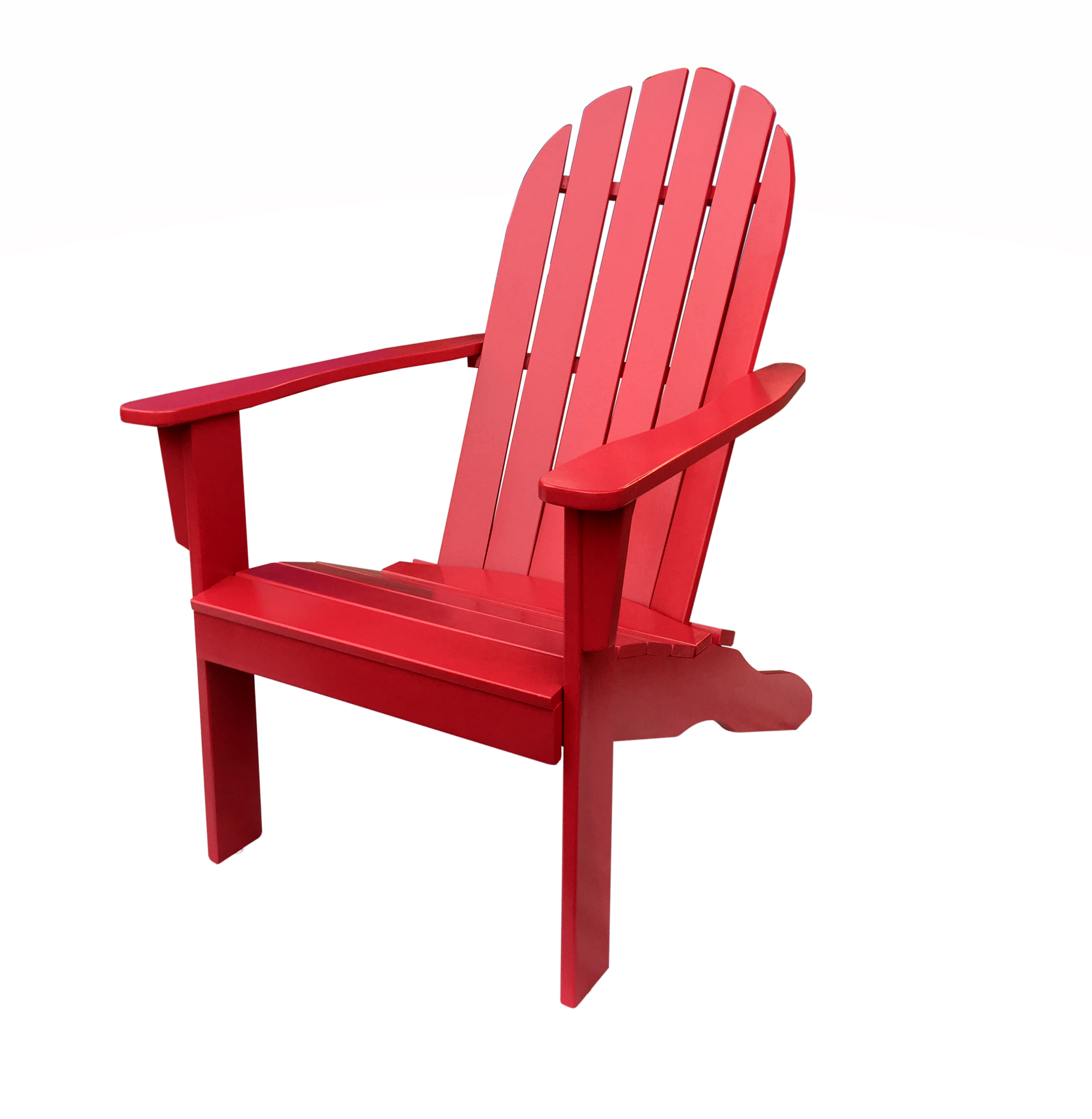 Mainstays Wood Outdoor Adirondack Chair, Red Color - image 2 of 8