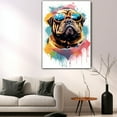 thumbnail image 5 of Bullmastiff Dog Canvas Wall Art,Pet Canvas Painting Puppy Artwork,Colorful-Watercolor Original Artwork Print For Bedroom, Bathroom Wall Art decor, 5 of 6