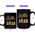 thumbnail image 4 of Hello 2025 Pug Celebrates Happy New Year Firework Balloon Mug Dog Lover Gifts Coffee Tea Cup - 02024, 4 of 4