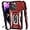 Red, variant on for iPhone 14 Case with Slide Camera Cover，Built-in 360° Magnetic Rotate Ring Stand Magnetic  Grade Shockproof Protective Case for Women and Men-Black