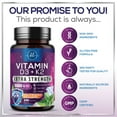 thumbnail image 4 of Vitamin D with K2 (MK-7) - Vitamin D3 5000IU (125mcg) Per Serving - D3K2 Complex Supplement for Bone, Teeth, Muscle, Calcium Absorption, Immune Support & Heart Health - Bottled in USA - 240 Softgels, 4 of 9