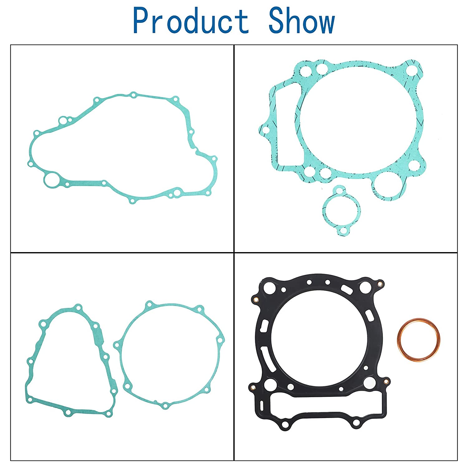 Happy19star Complete Top & Bottom End Gasket Kit For Yamaha YFZ450 (2004-2009) – Full Engine Rebuild Set