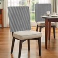 thumbnail image 4 of Black White Stripe Chair Back Covers, Removable Chair Covers for Dining Chairs Set of 4, Washable Chairs Slipcovers Back Seat Protector for Wedding Party 19"x20", 4 of 9