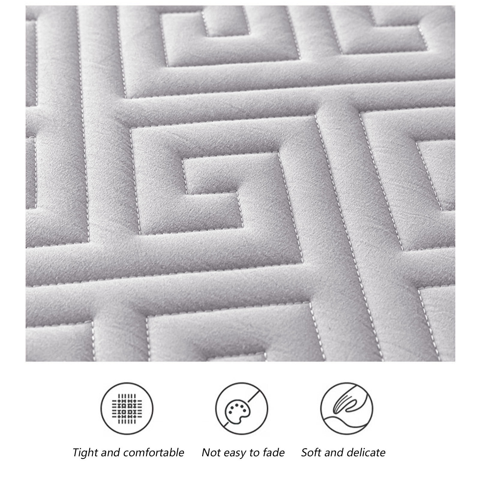 EGYMEN Mattress Protector, Waterproof Fitted Bed Cover With Nonslip Design, All-In-One Mattress Shield For Ultimate Protection, Soft And Comfortable Bed Sheet For Better Sleep(Gray)