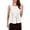D1350/White, variant on Afdoent Womens Blouses Peplum Tank Tops Summer Sleeveless Loose Blouse Casual Shirred Flowy Tops Shirt For Women Classic