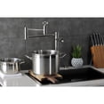 thumbnail image 4 of Kingston Brass KS8706ZX Millennium Deck Mount Pot Filler Faucet, Polished Nickel, 4 of 8