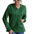 thumbnail image 1 of Sudaderas con capucha para mujer, sueltas, informales, suaves, transpirables, estilo simple y moderno, sudadera con capucha para mujer, para fiesta, trabajo, viajes, GreenS M, 1 of 5
