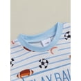 thumbnail image 6 of BemeyourBBs Baby Summer Romper Stylish Ball Print Short Sleeve Infant Jumpsuit, 6 of 9