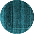 thumbnail image 1 of Ahgly Company Indoor Round Persian Light Blue Traditional Area Rugs, 7' Round, 1 of 4