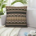 thumbnail image 6 of ZICANCN Retro Abstract Tribal Artistic Throw Pillow Covers, Bed Couch Sofa Knit Decorative Pillow Covers for Living Room Farmhouse, 24"x24", 6 of 8