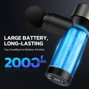 MARNUR Mini Massage Gun, Portable Handheld DeepTissue Massager, Quiet & Lightweight Palm, Sized Design, Black