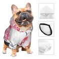 thumbnail image 3 of Bingfone Colorful Flowers Dog Clothes Hoodie, Pet Winter Coat,Puppy Sweatshirts For Small Dogs Boy Girl,Suitable For All Breeds-X-Small, 3 of 8