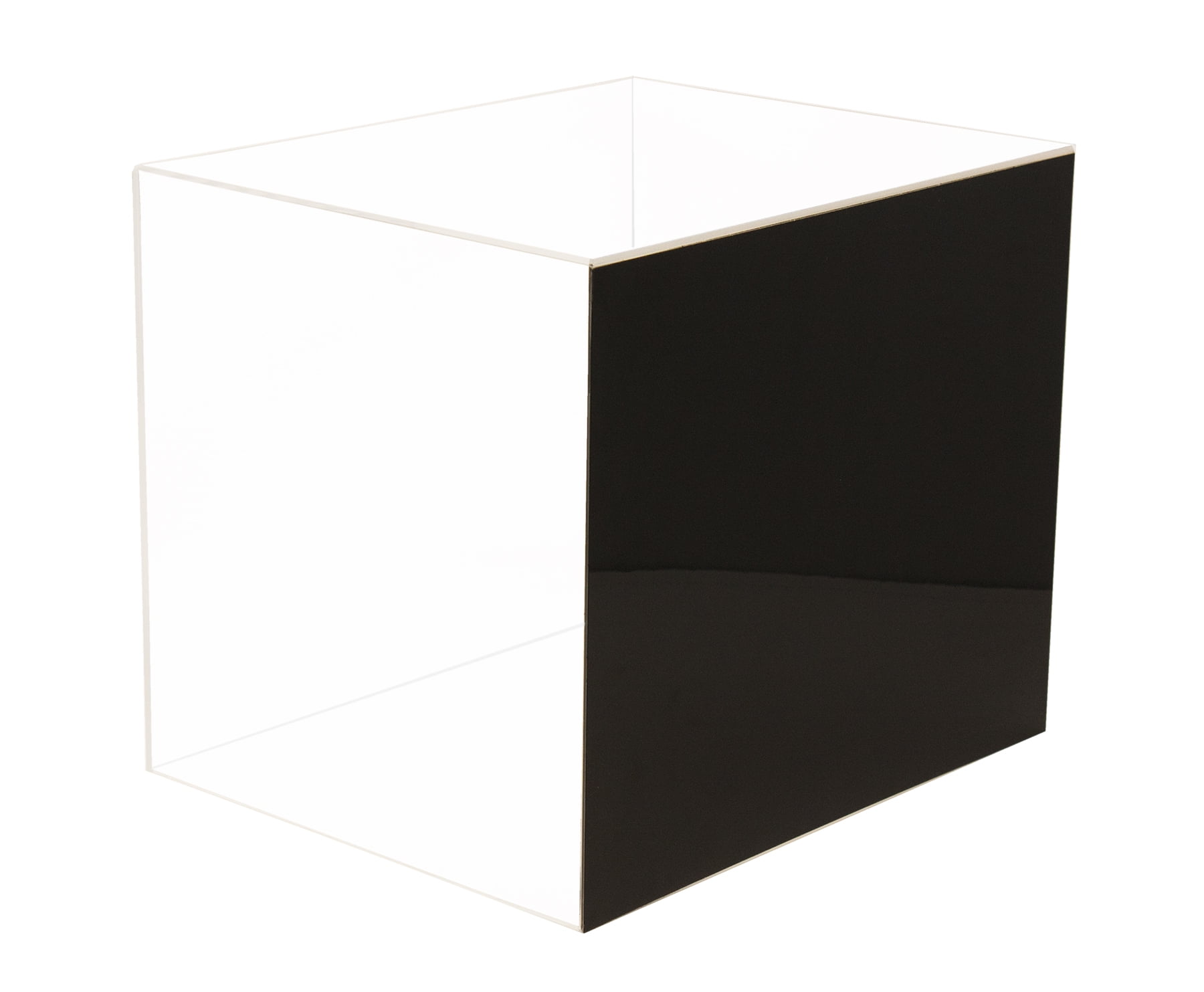 Acrylic Deluxe top Display Case with Medium Rectangle Box 12.25